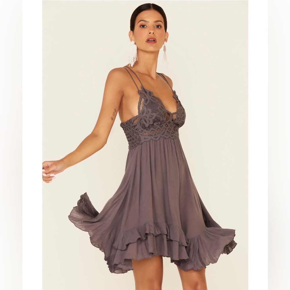 Free People Women's Adella Slip Dress | Charcoal | Women’s Medium